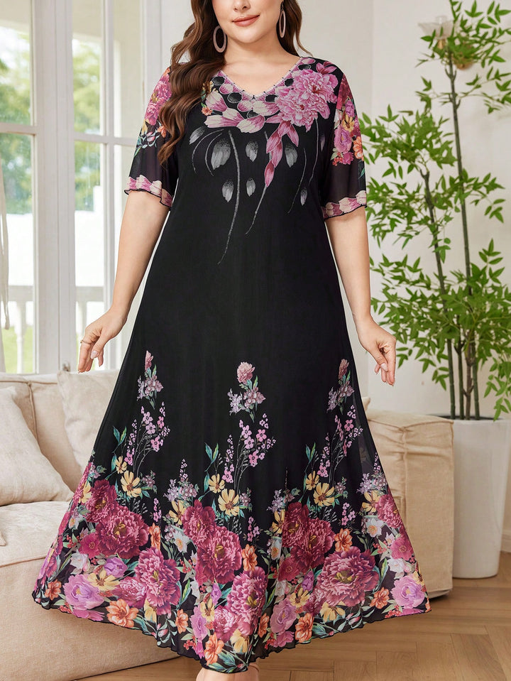 SHEIN mix-color maxi ruha