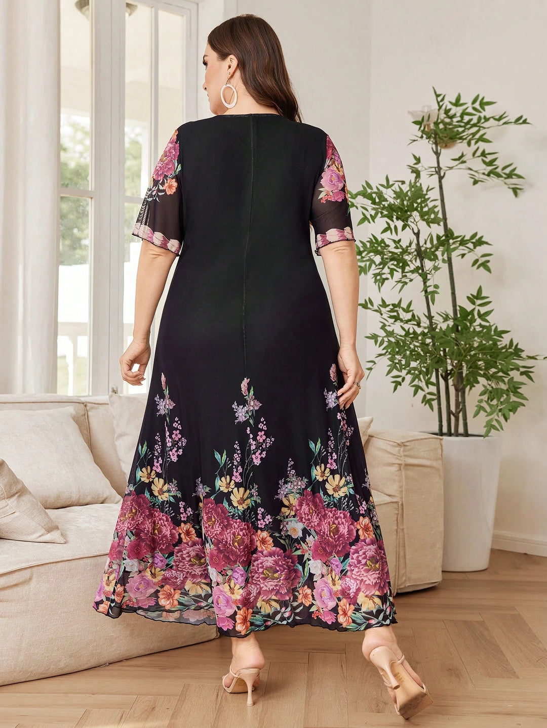 SHEIN mix-color maxi ruha