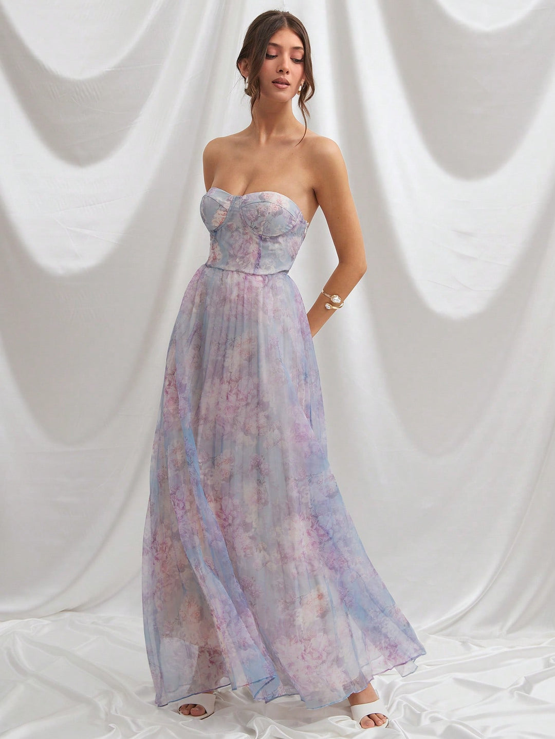 Rochie maxi SHEIN, albastru