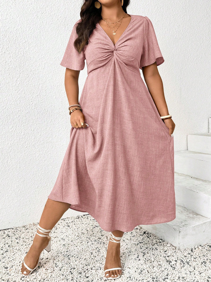 Rochie midi SHEIN, roz