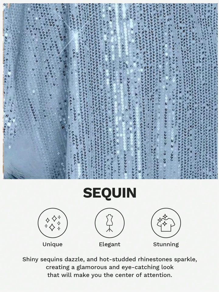 Rochie scurtă SHEIN, albastru