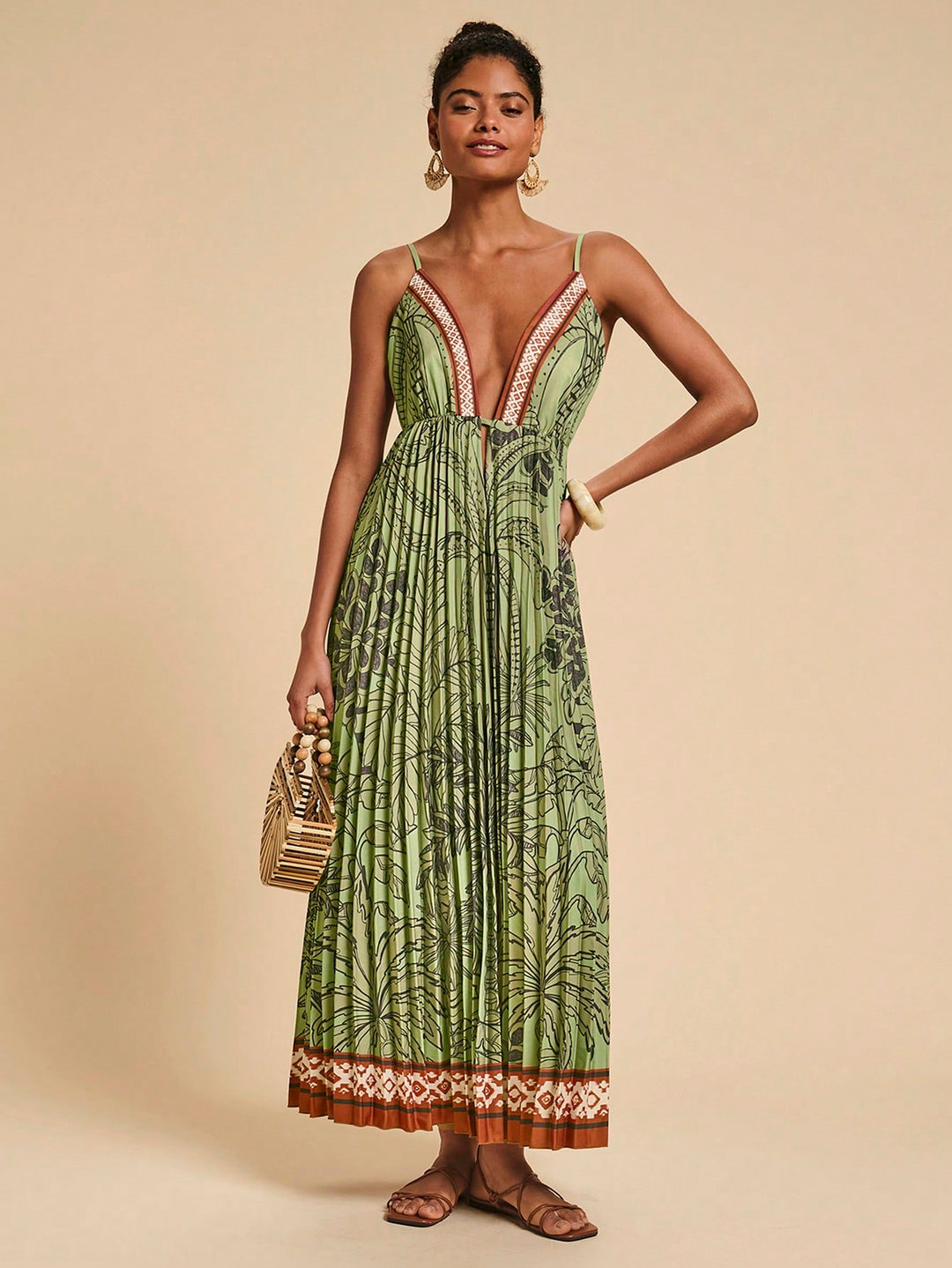 Rochie maxi SHEIN, verde