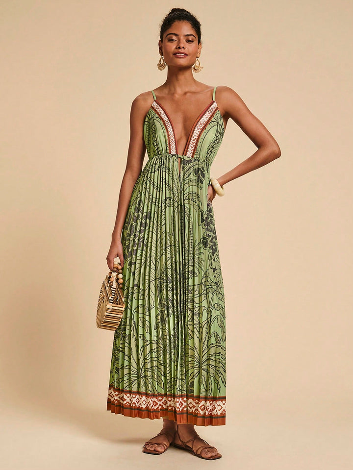 Rochie maxi SHEIN, verde