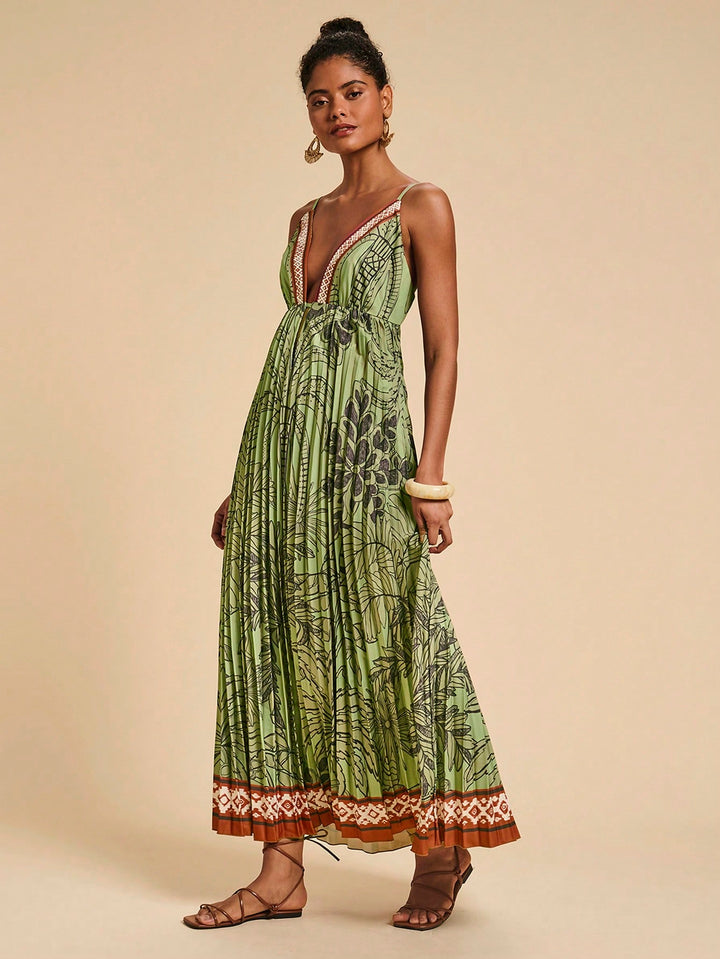 Rochie maxi SHEIN, verde
