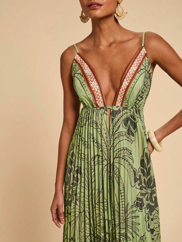 Rochie maxi SHEIN, verde