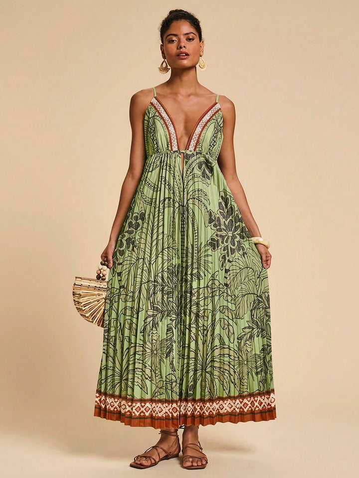 Rochie maxi SHEIN, verde