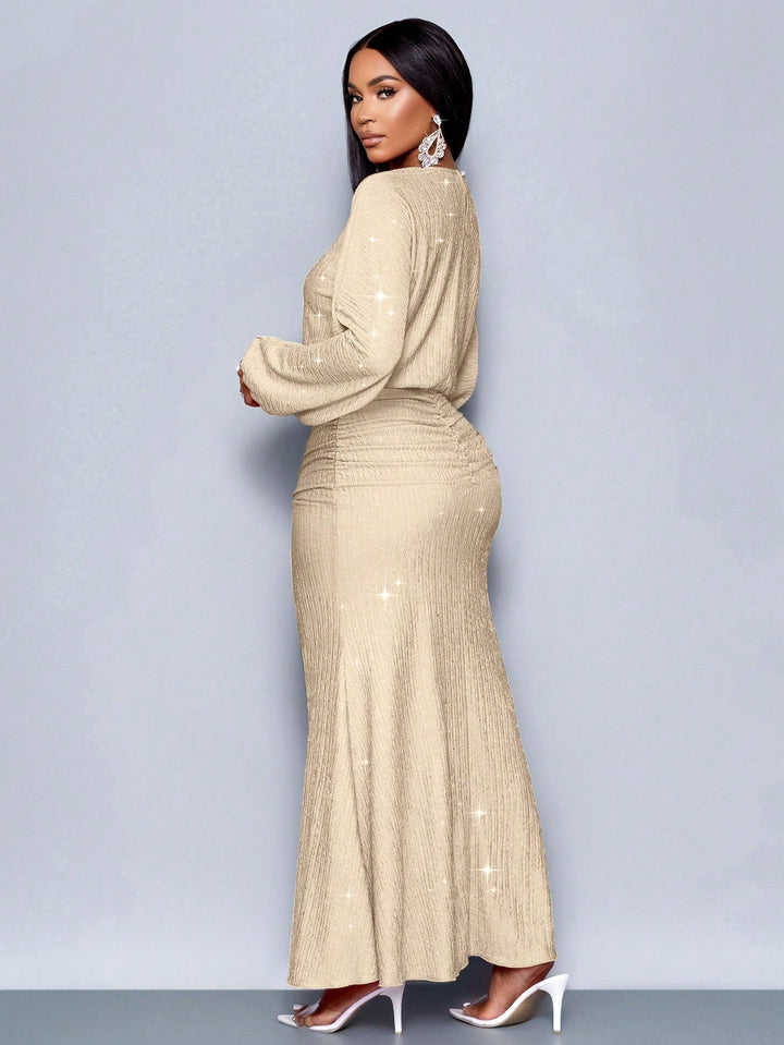 Rochie maxi SHEIN, bej