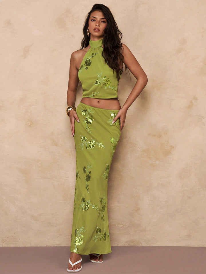 Top SHEIN, verde