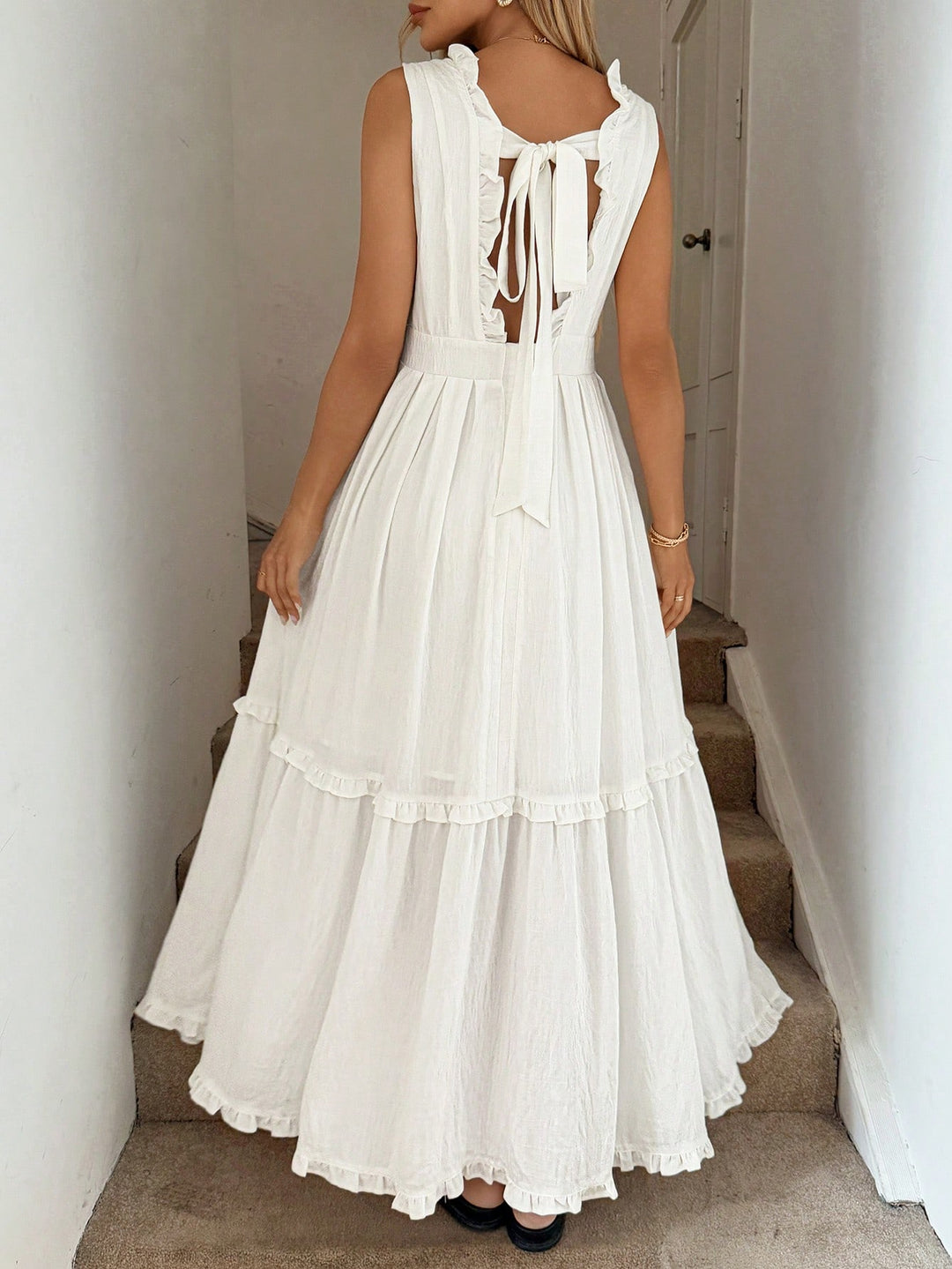 Rochie maxi SHEIN, alb