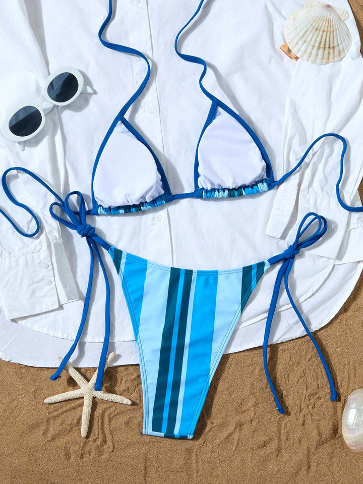 Costum de baie SHEIN, albastru