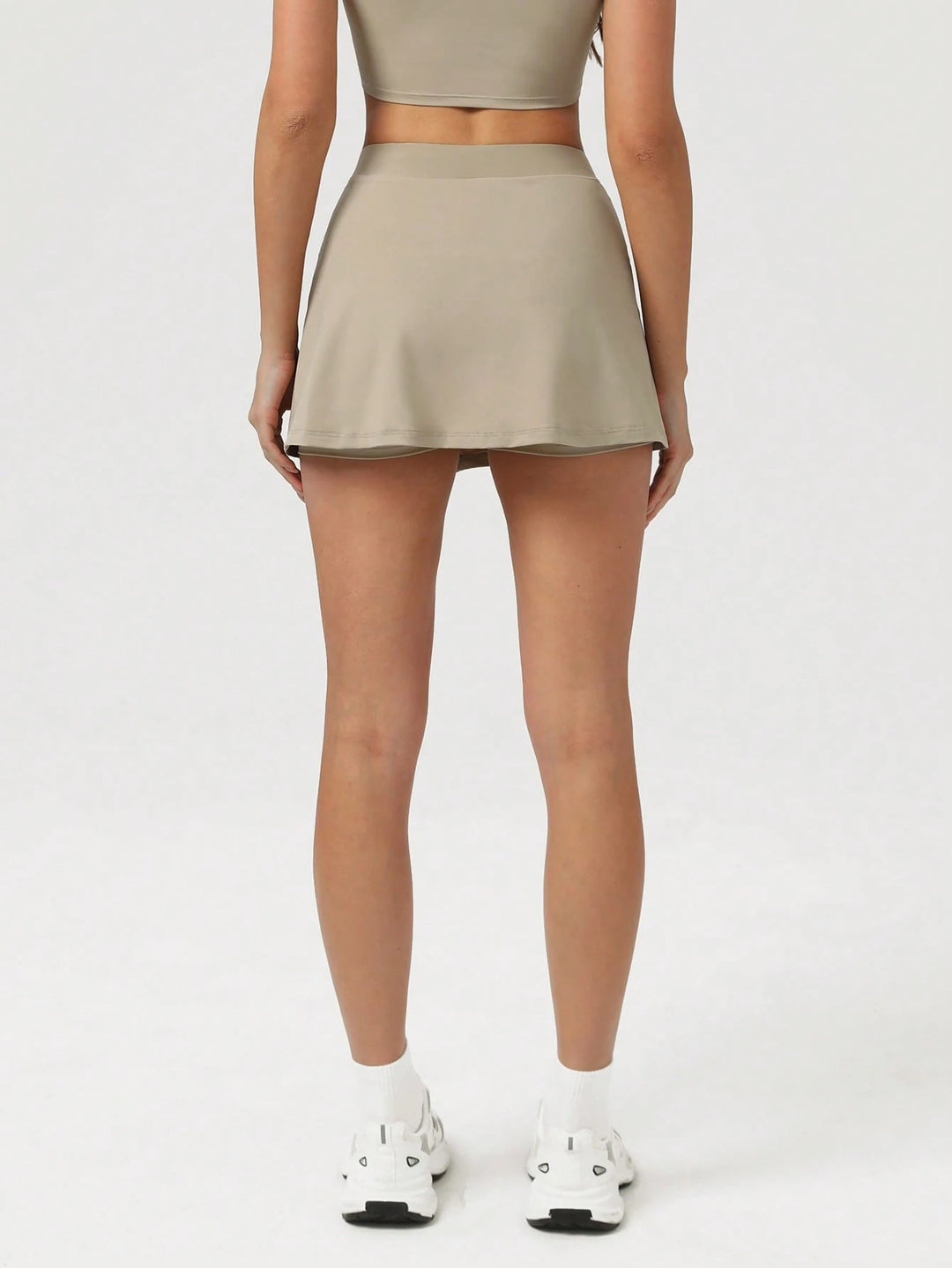 Fustă-pantalon SHEIN, bej