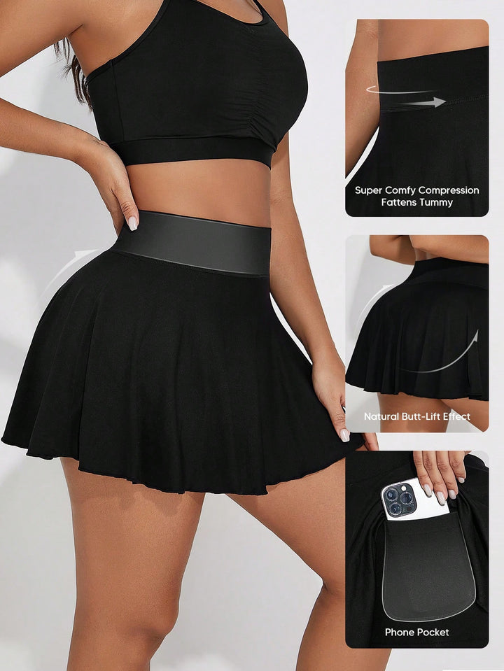 Fustă pantalon SHEIN, negru