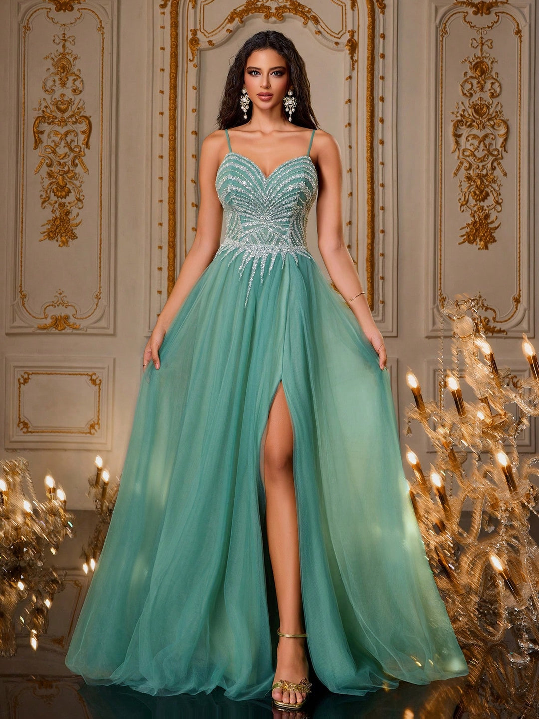 Rochie SHEIN, kaki
