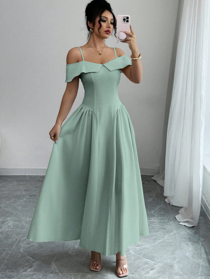 SHEIN maxi ruha, zöld