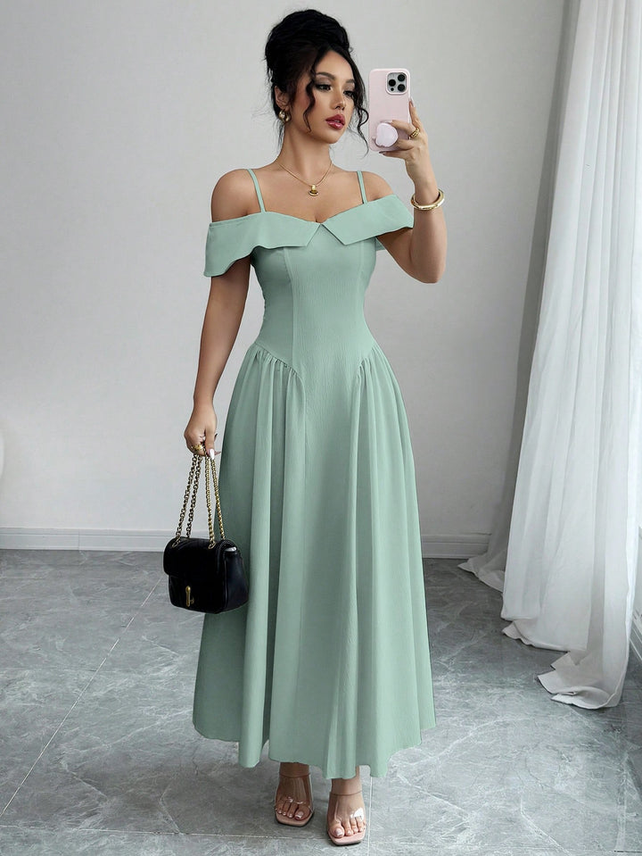 SHEIN maxi ruha, zöld