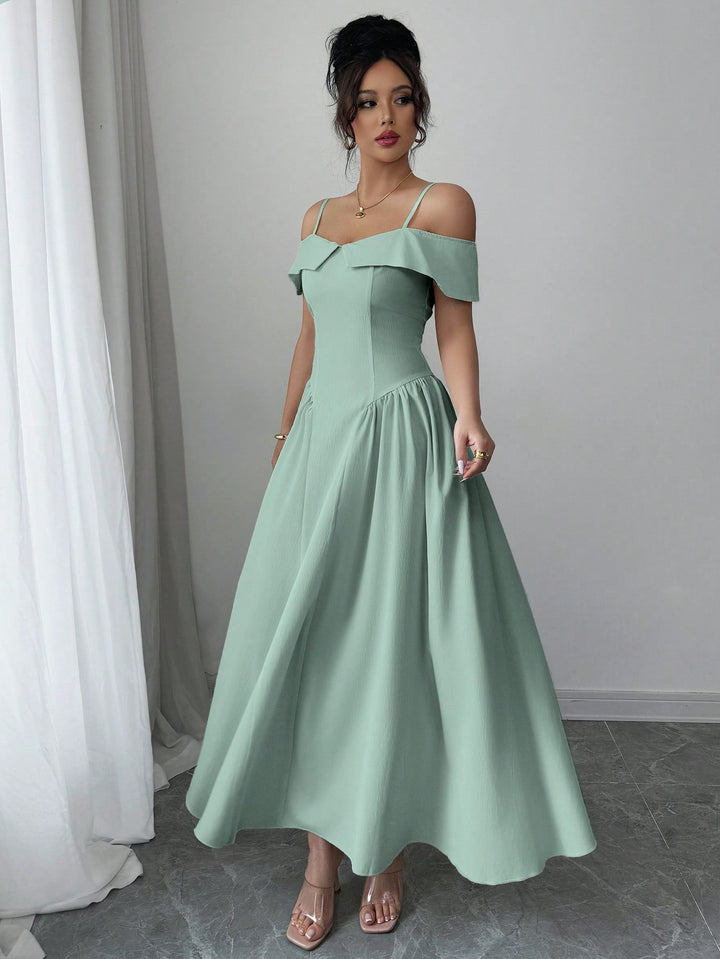 SHEIN maxi ruha, zöld