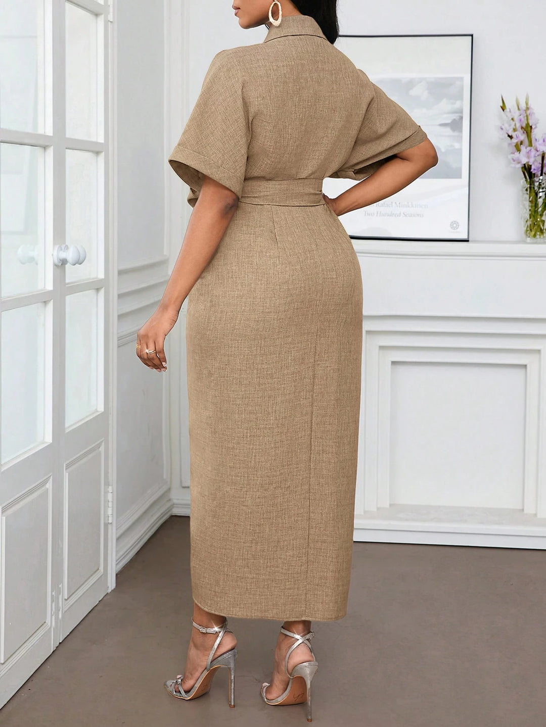SHEIN Maxi Dress, Beige