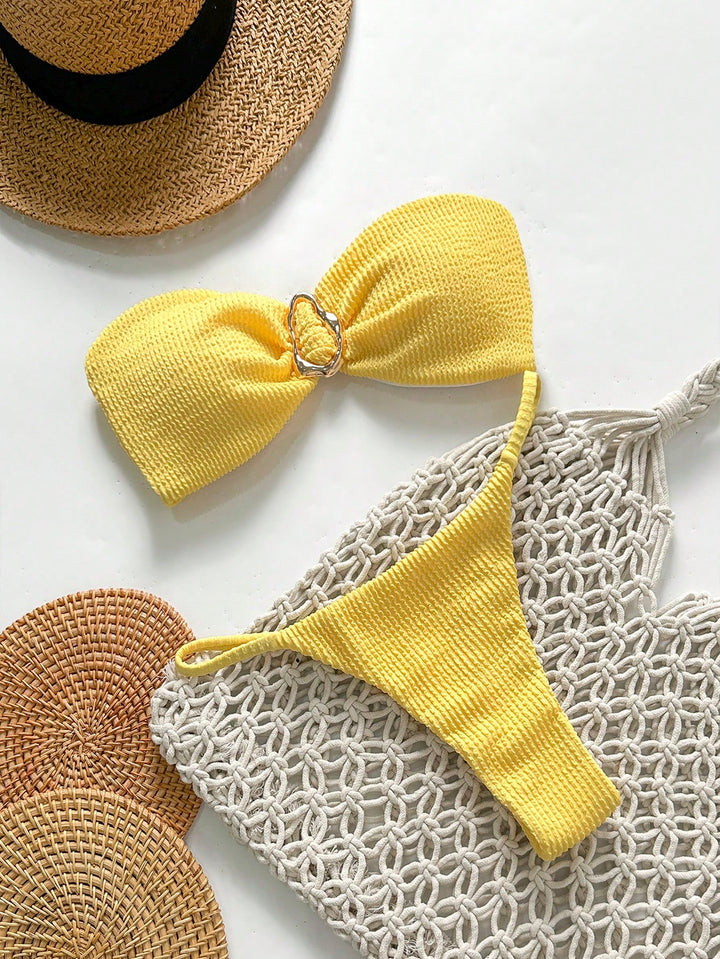 Set bikini SHEIN, galben