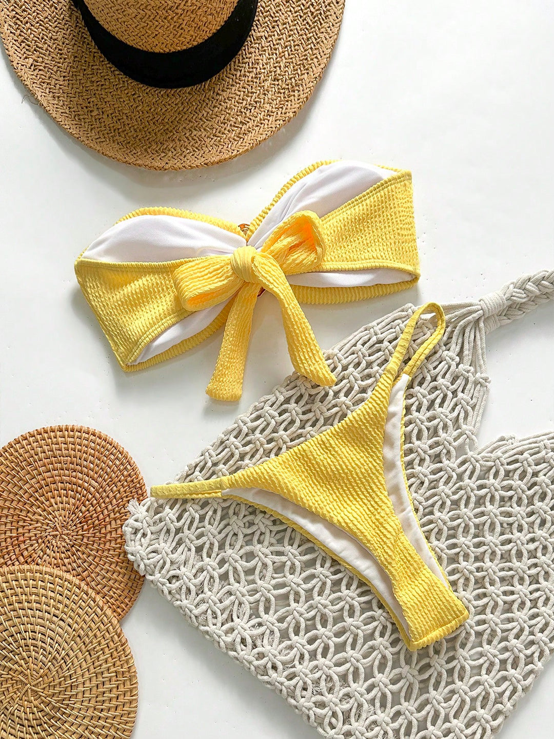 Set bikini SHEIN, galben