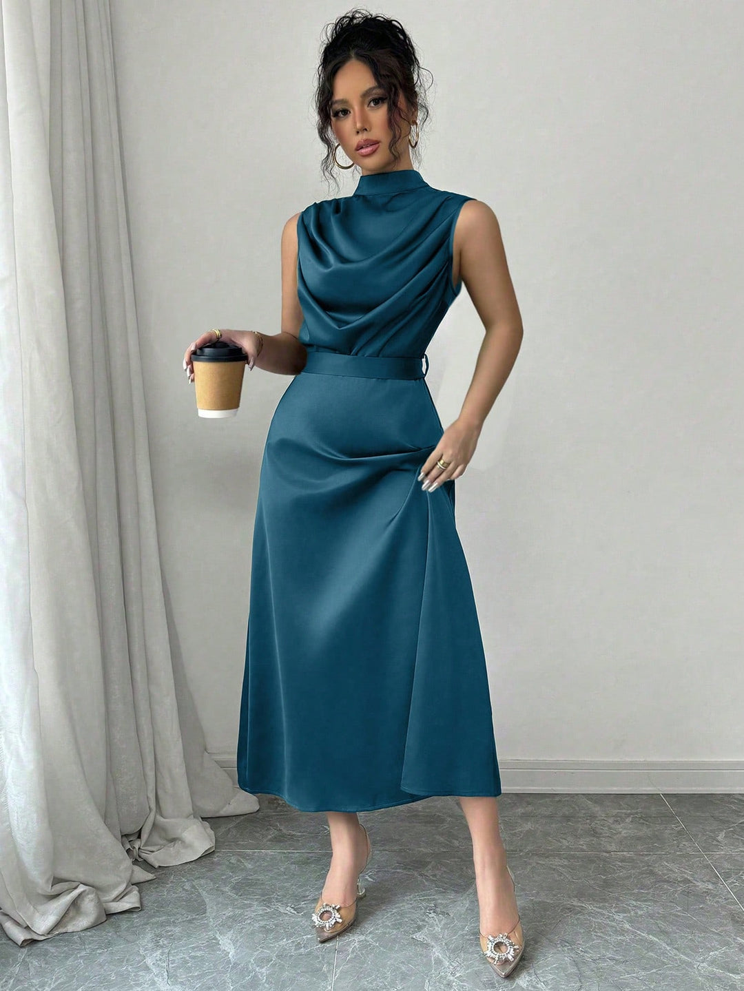SHEIN Maxi ruha, kék