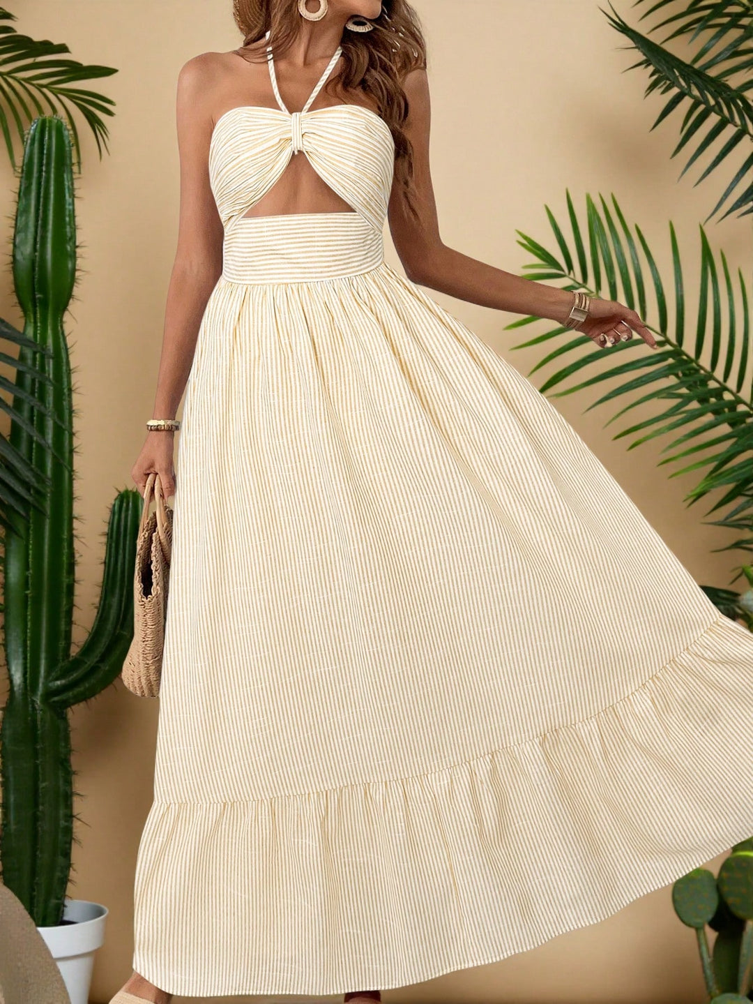Rochie maxi SHEIN, galben