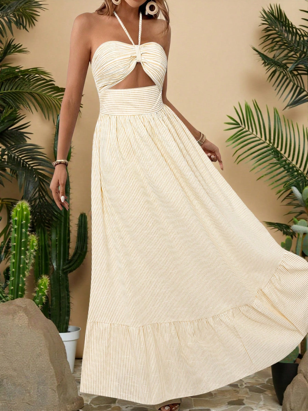 Rochie maxi SHEIN, galben