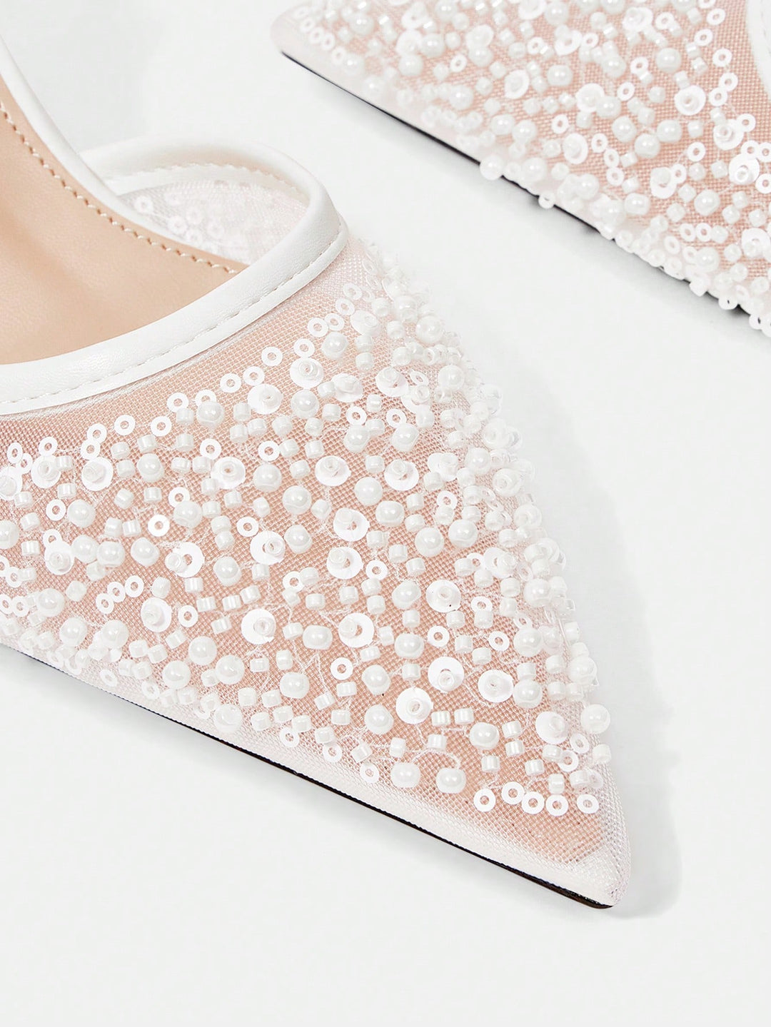 Pantofi cu toc SHEIN, alb