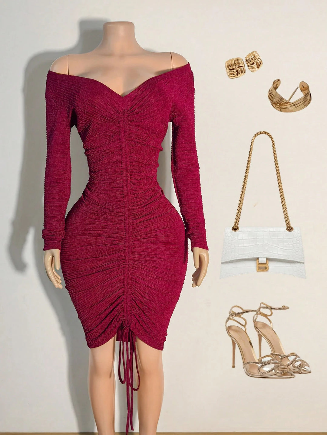 Rochie mini SHEIN, vișiniu