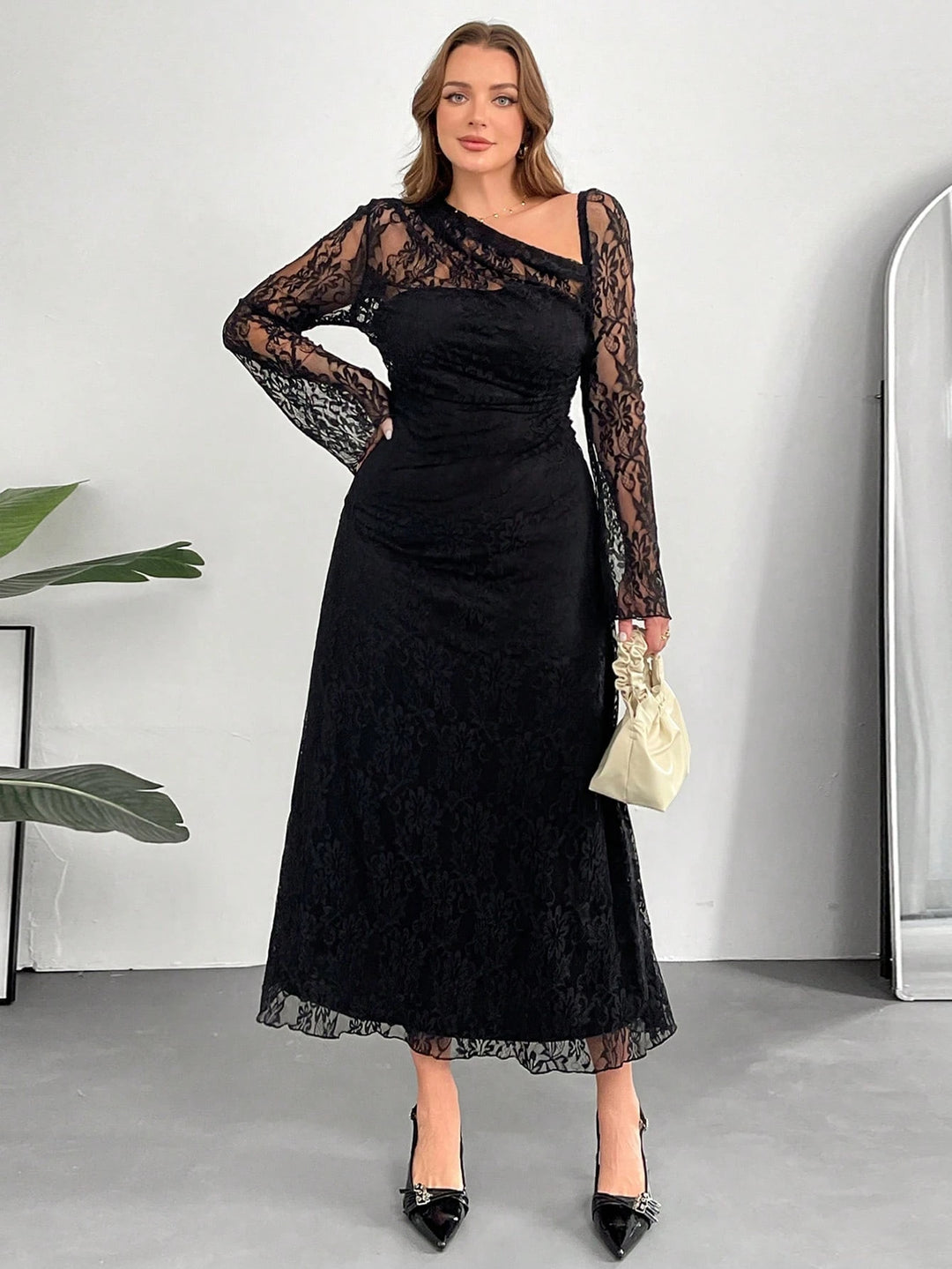 Rochie maxi SHEIN, negru