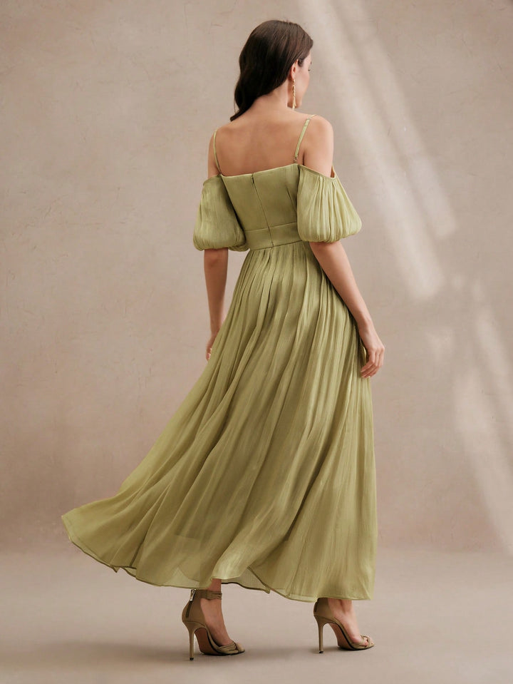 Rochie maxi SHEIN, verde