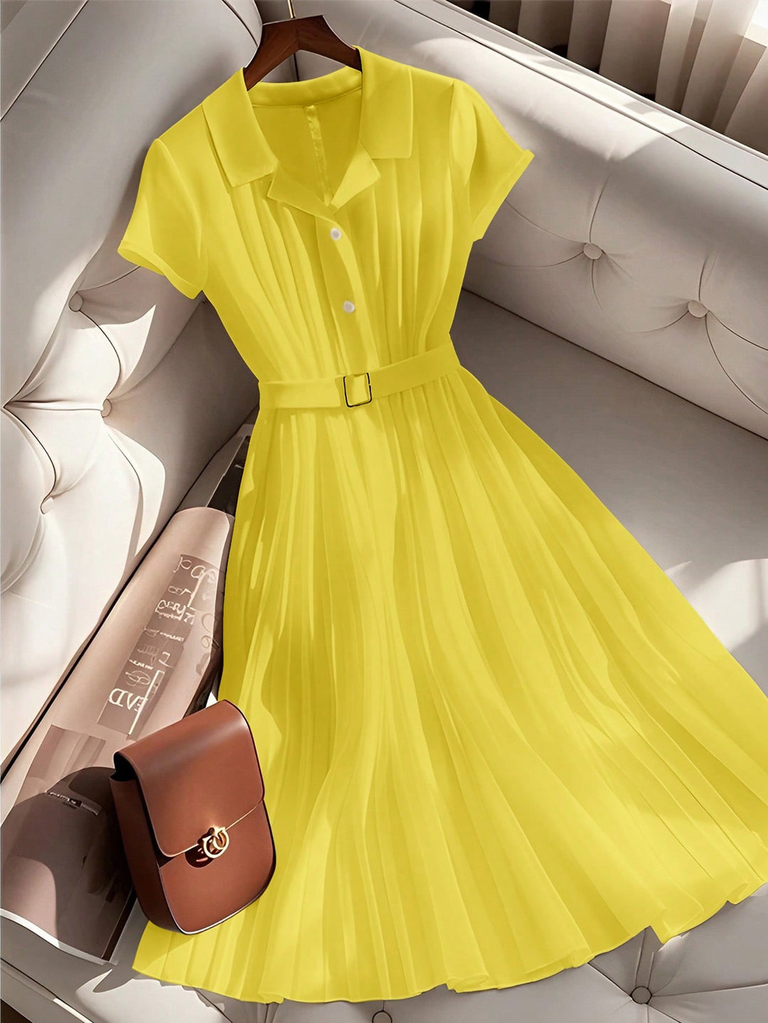 Rochie maxi SHEIN, galben