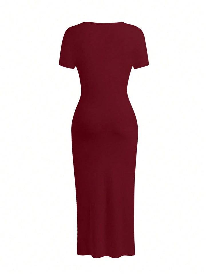 Rochie maxi SHEIN, vișiniu