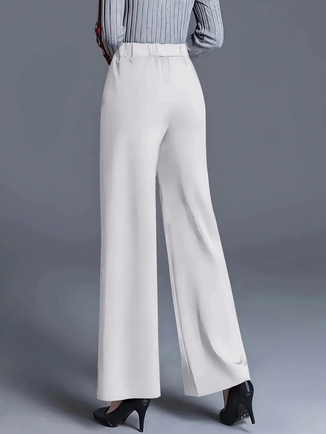 Pantaloni SHEIN, alb