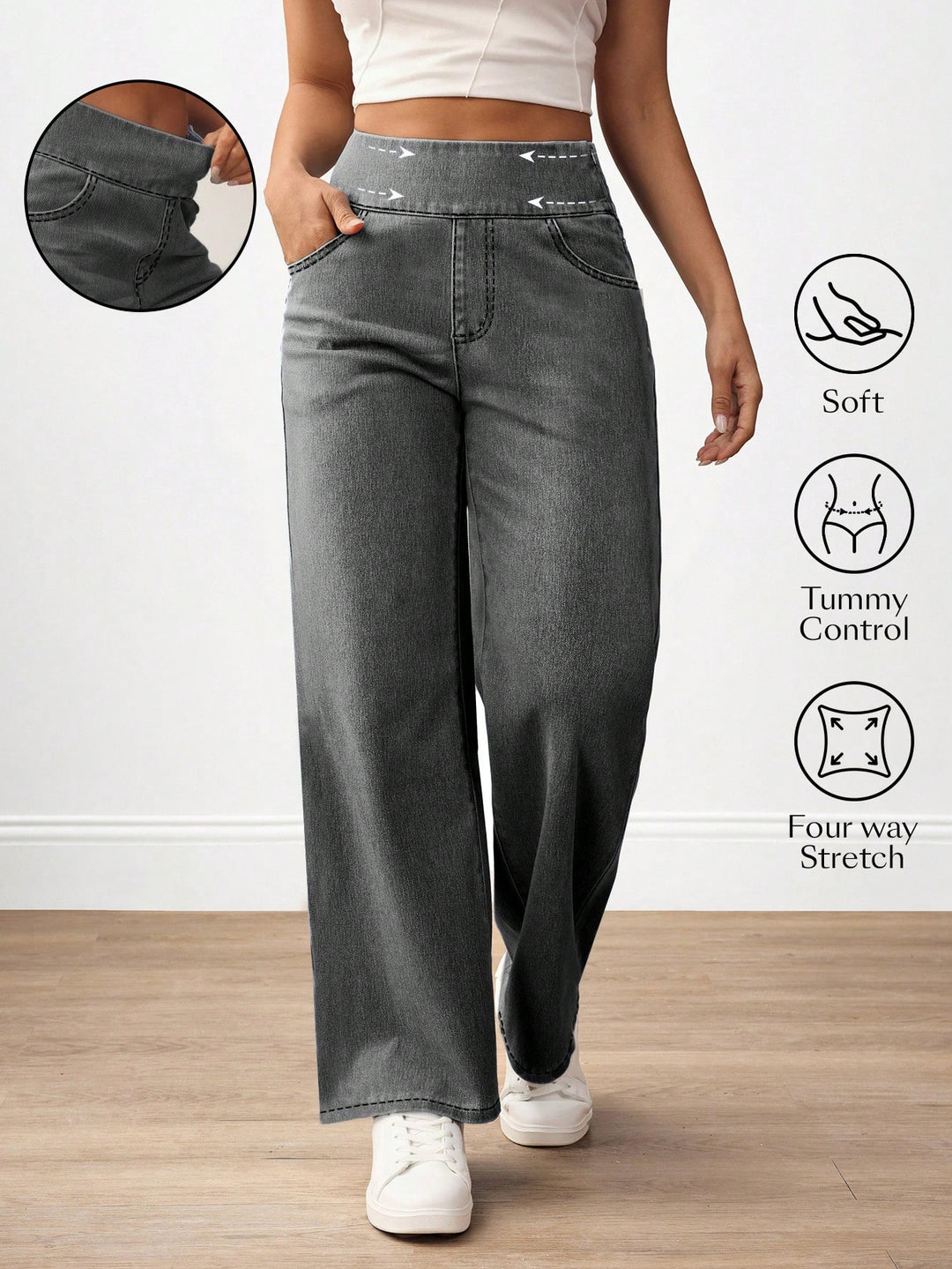 Jeans SHEIN, negru