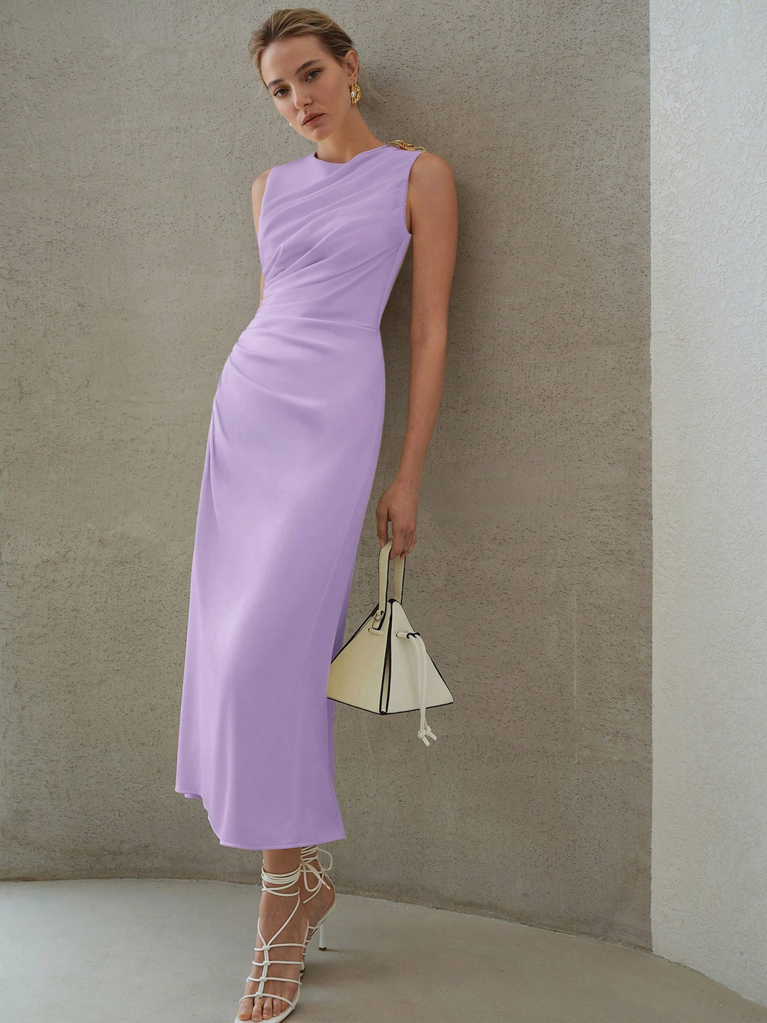 SHEIN midi ruha, lila