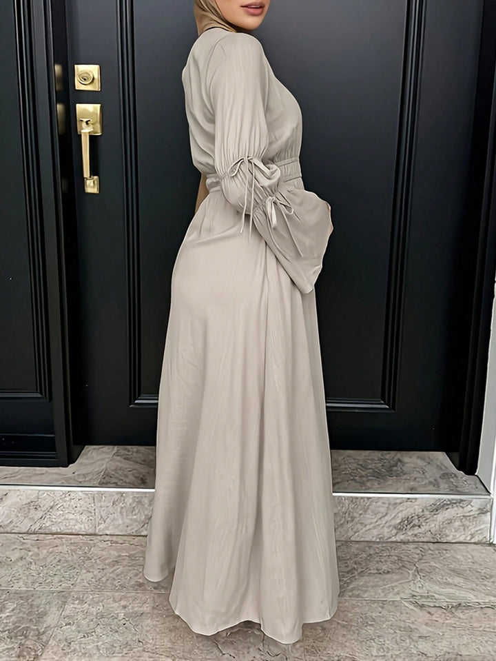 Set caftan și jalabiya SHEIN, kaki