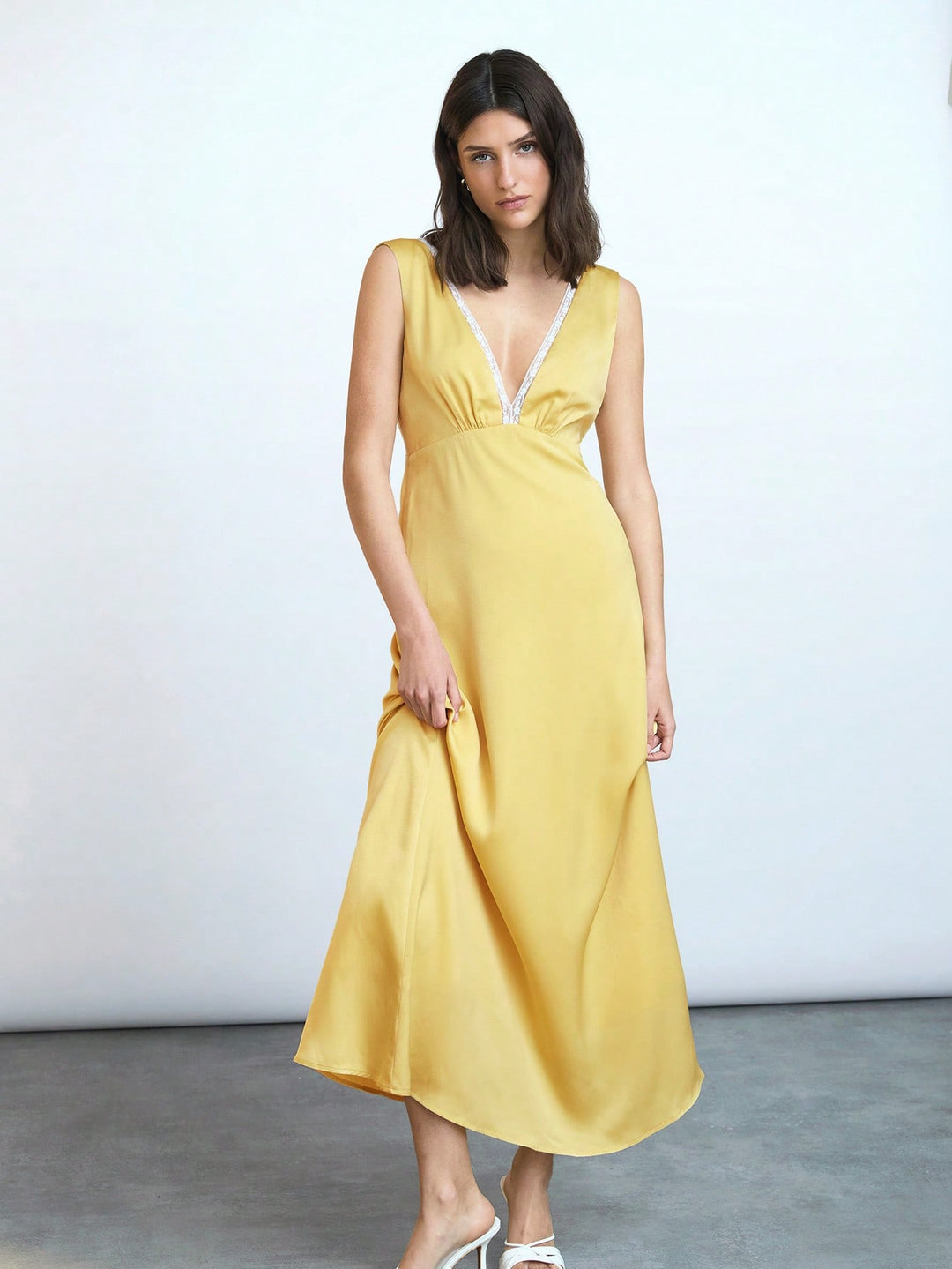 Rochie maxi SHEIN, galben