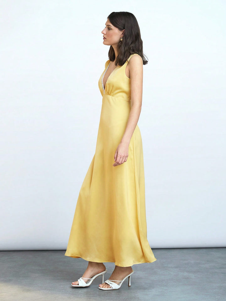 Rochie maxi SHEIN, galben