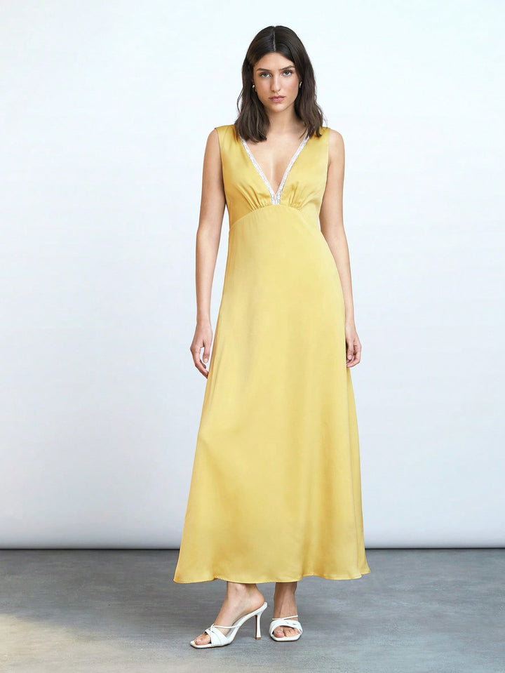 Rochie maxi SHEIN, galben