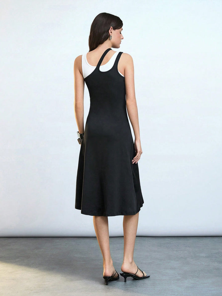 Rochie midi SHEIN, negru