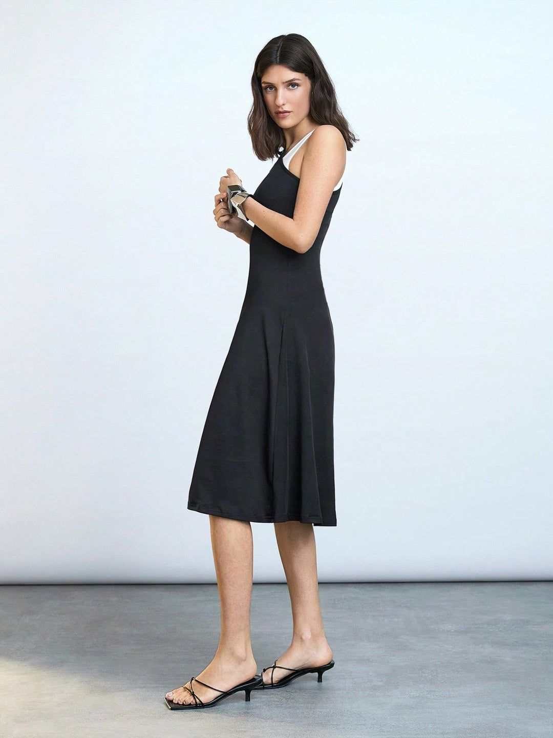 Rochie midi SHEIN, negru