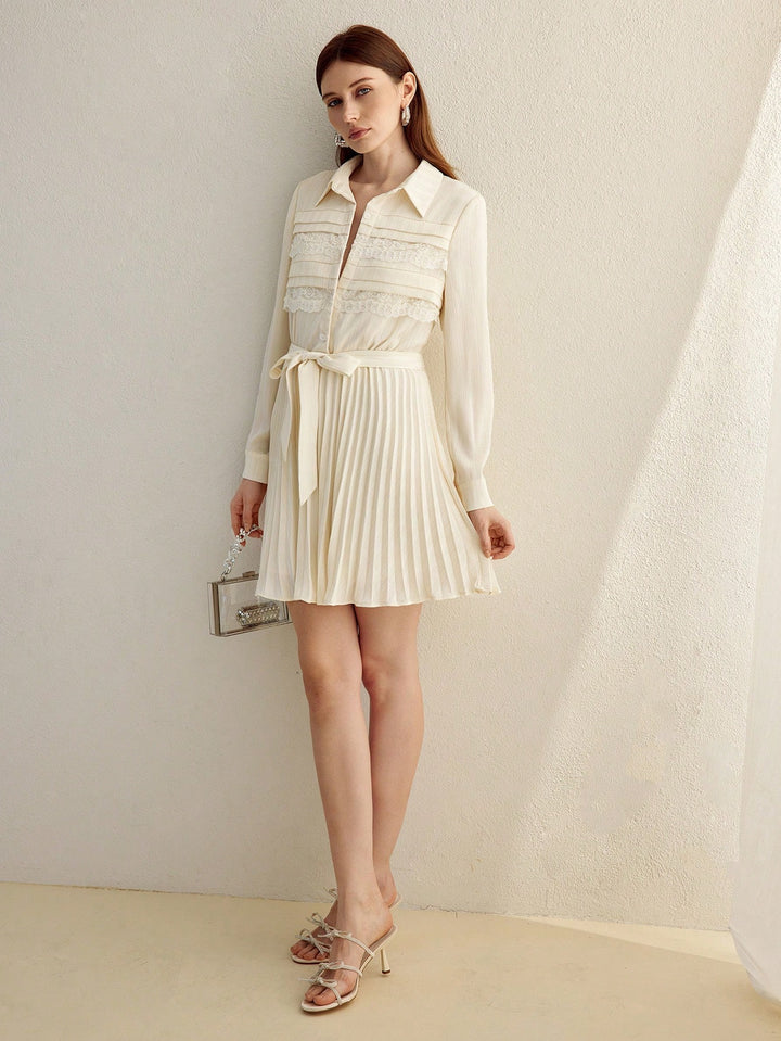 Rochie mini SHEIN, crem