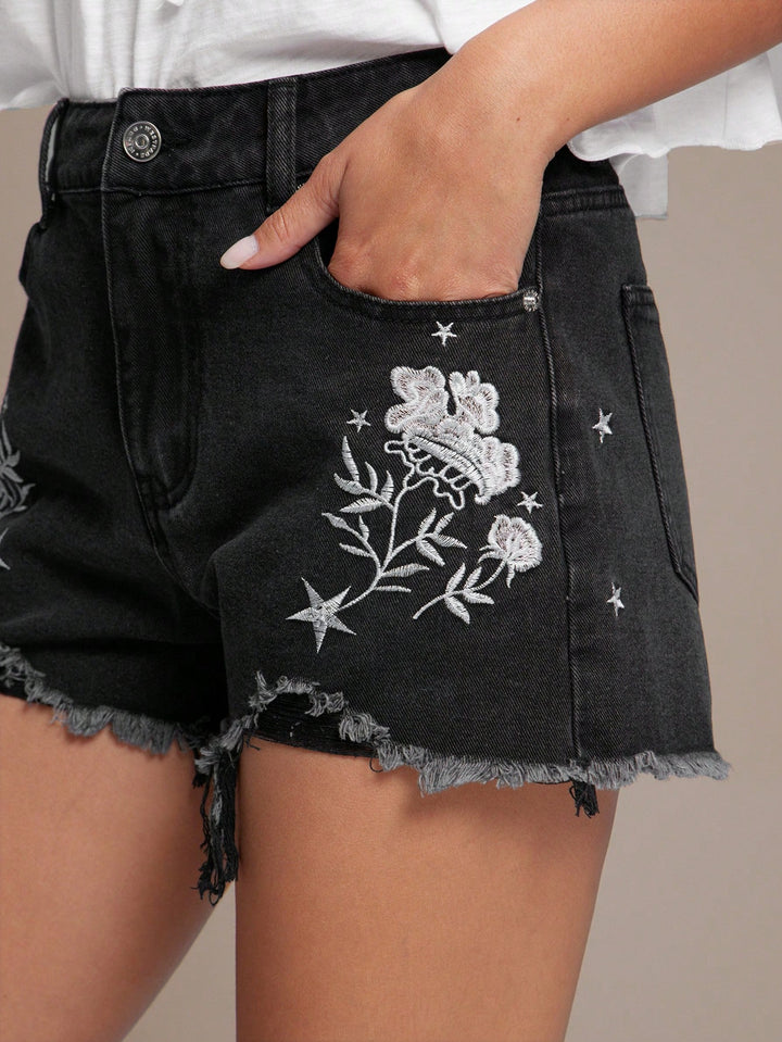 Pantaloni scurți SHEIN, negru