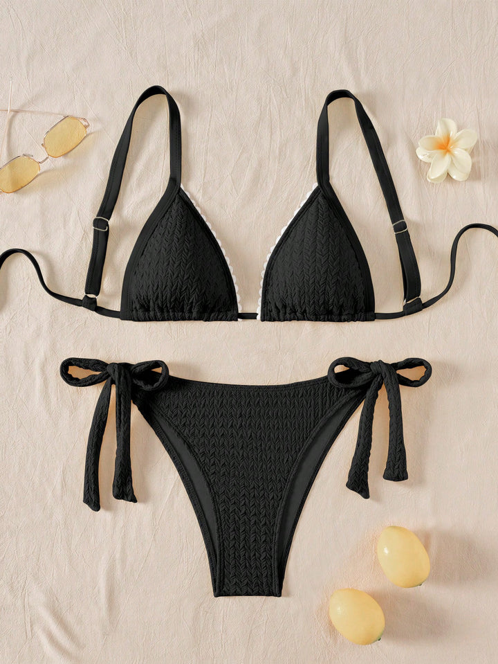 SHEIN fekete bikini szett
