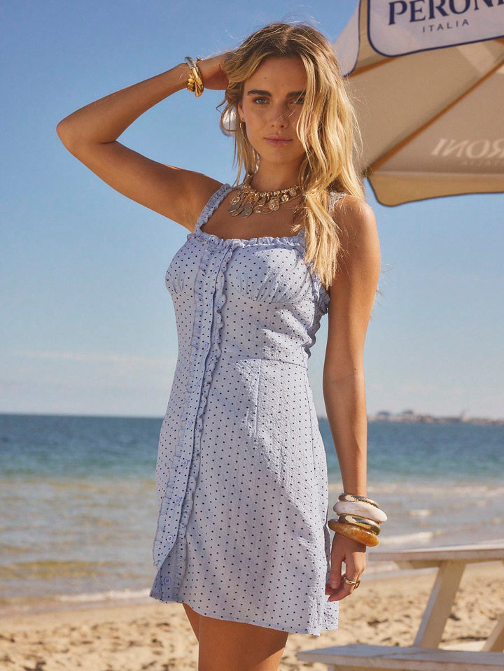 SHEIN mini ruha, kék