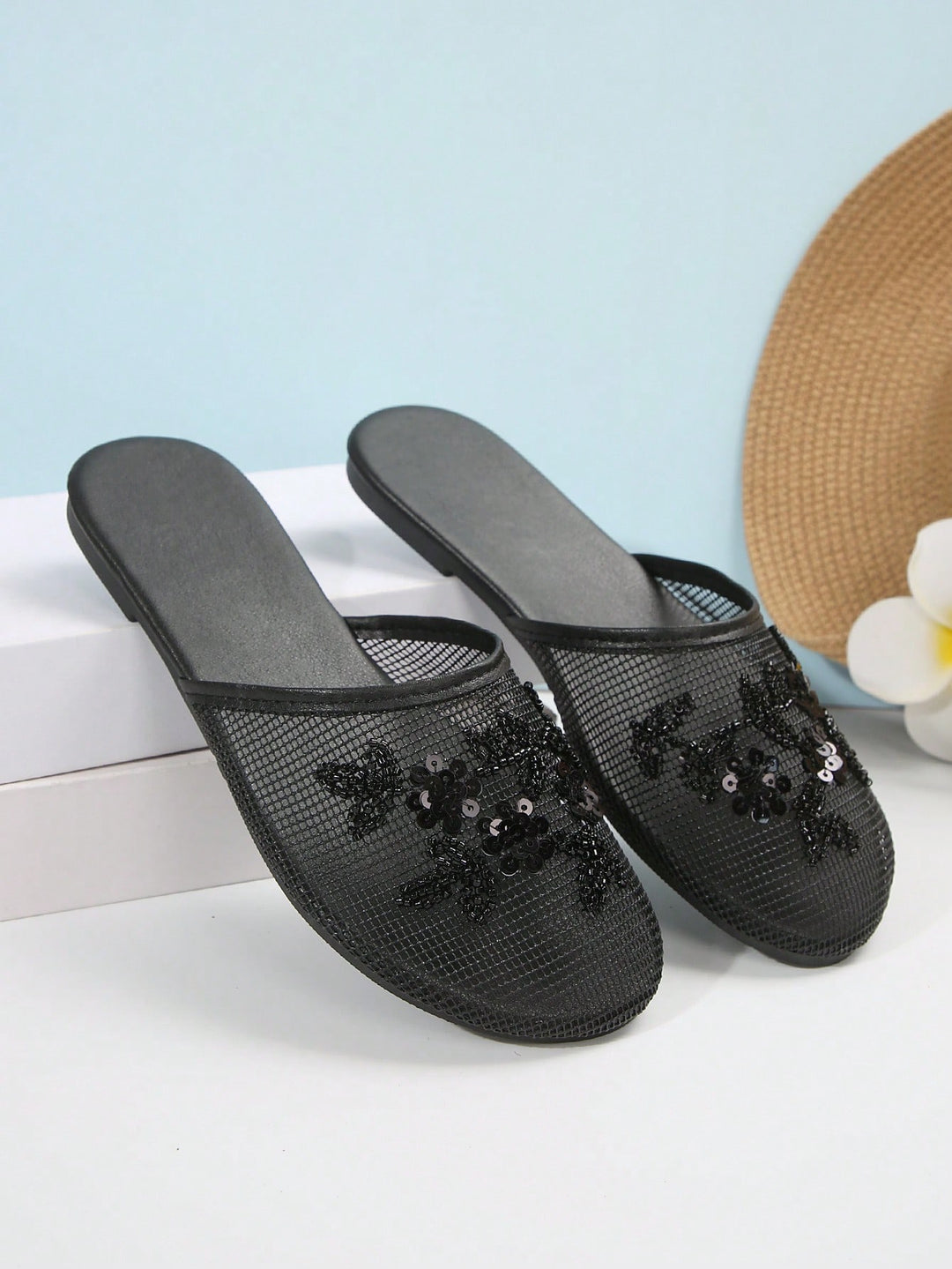 Sandale SHEIN, negru