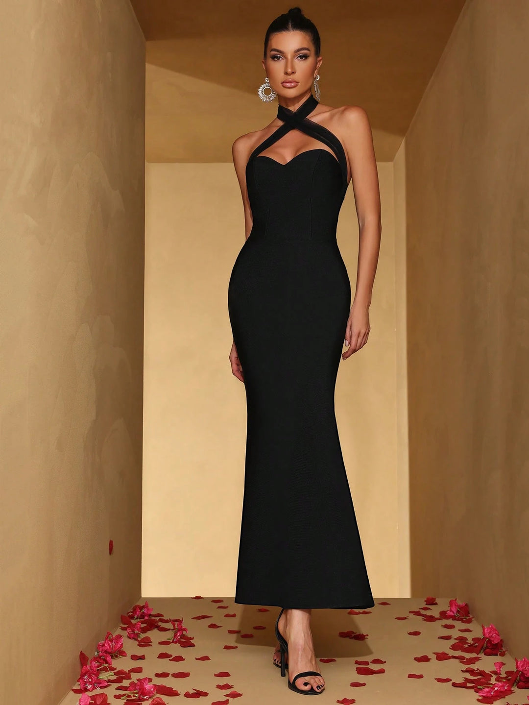 Rochie de ocazie SHEIN, negru