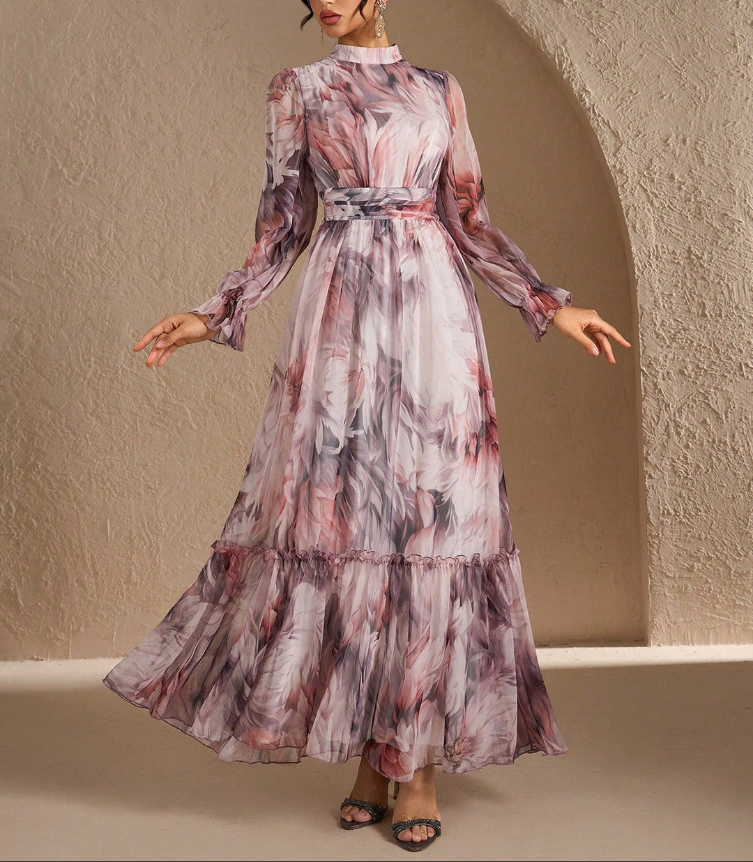 Rochie maxi SHEIN, mix culori