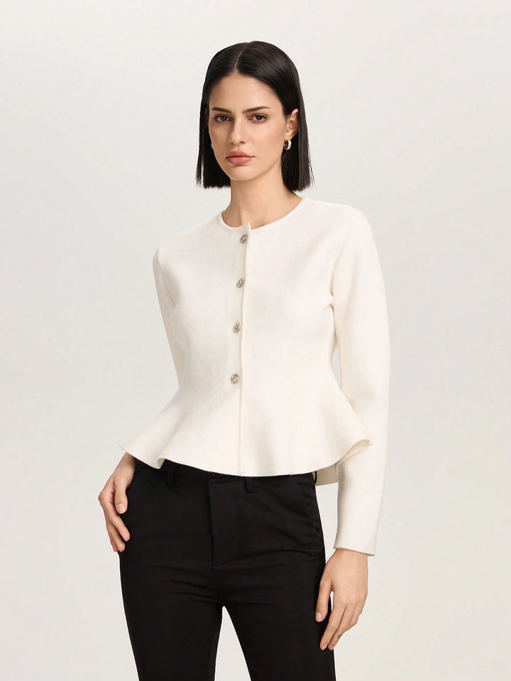 Cardigan SHEIN, alb