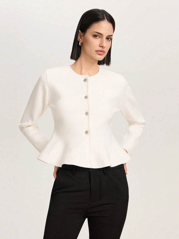 Cardigan SHEIN, alb